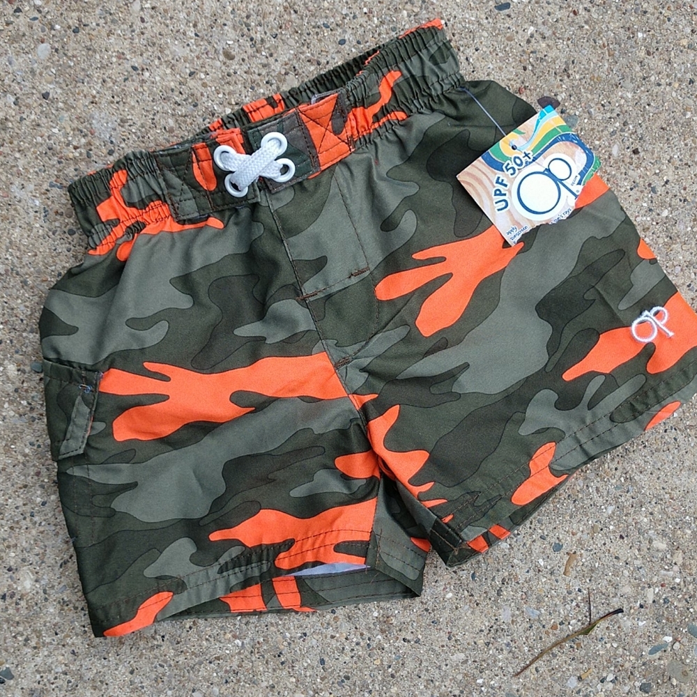 Op camo swim trunks 6-9 mo
